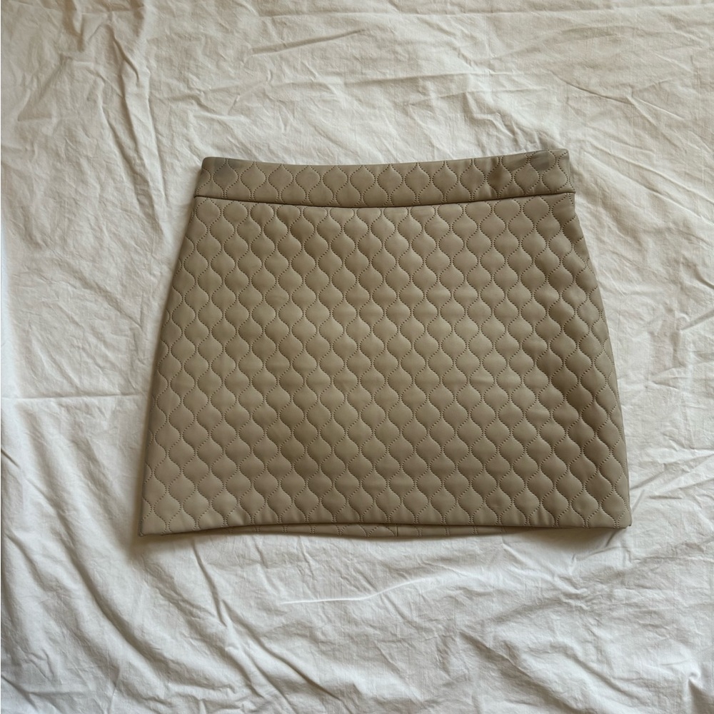Greylin Faux Leather Quilted Skirt from Anthropologie
